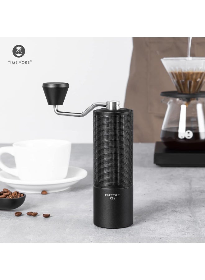 TIMEMORE Chestnut C3S Manual Coffee Grinder, Hand Coffee Grinder with Adjustable Grind Setting, Stainless Steel S2C Conical Burr Coffee Grinder, for Espresso to French Press - Image 2